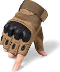 Tactical Fingerless Gloves for Motorcycling, Cycling, Climbing, Hiking, and Hunting