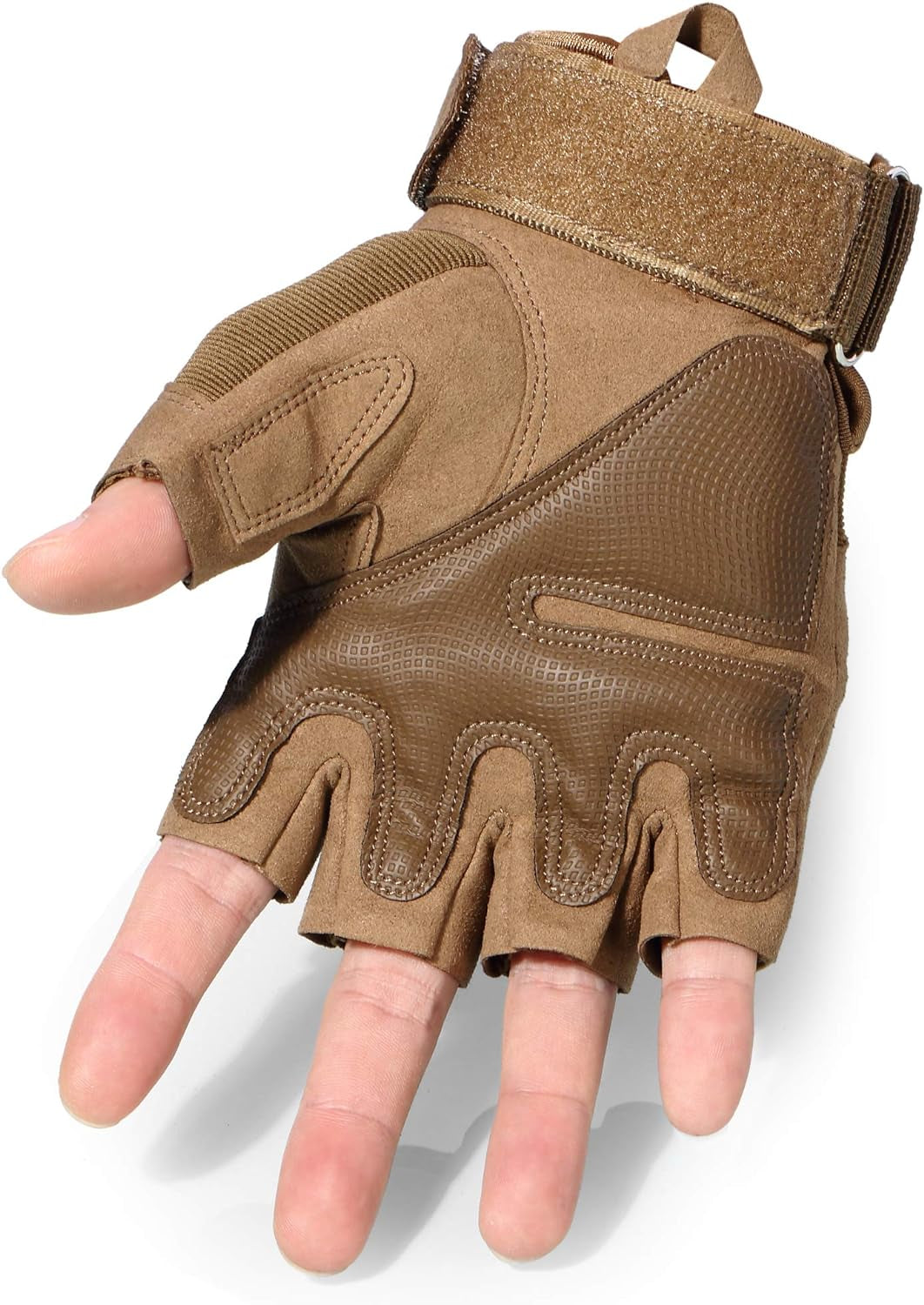 Tactical Fingerless Gloves for Motorcycling, Cycling, Climbing, Hiking, and Hunting