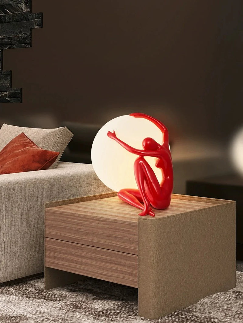 Contemporary Orb Sculpture Lamp for Elegant Home Decor