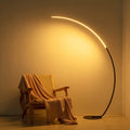 Contemporary Curved RGBW Floor Lamp - Enhanced Model