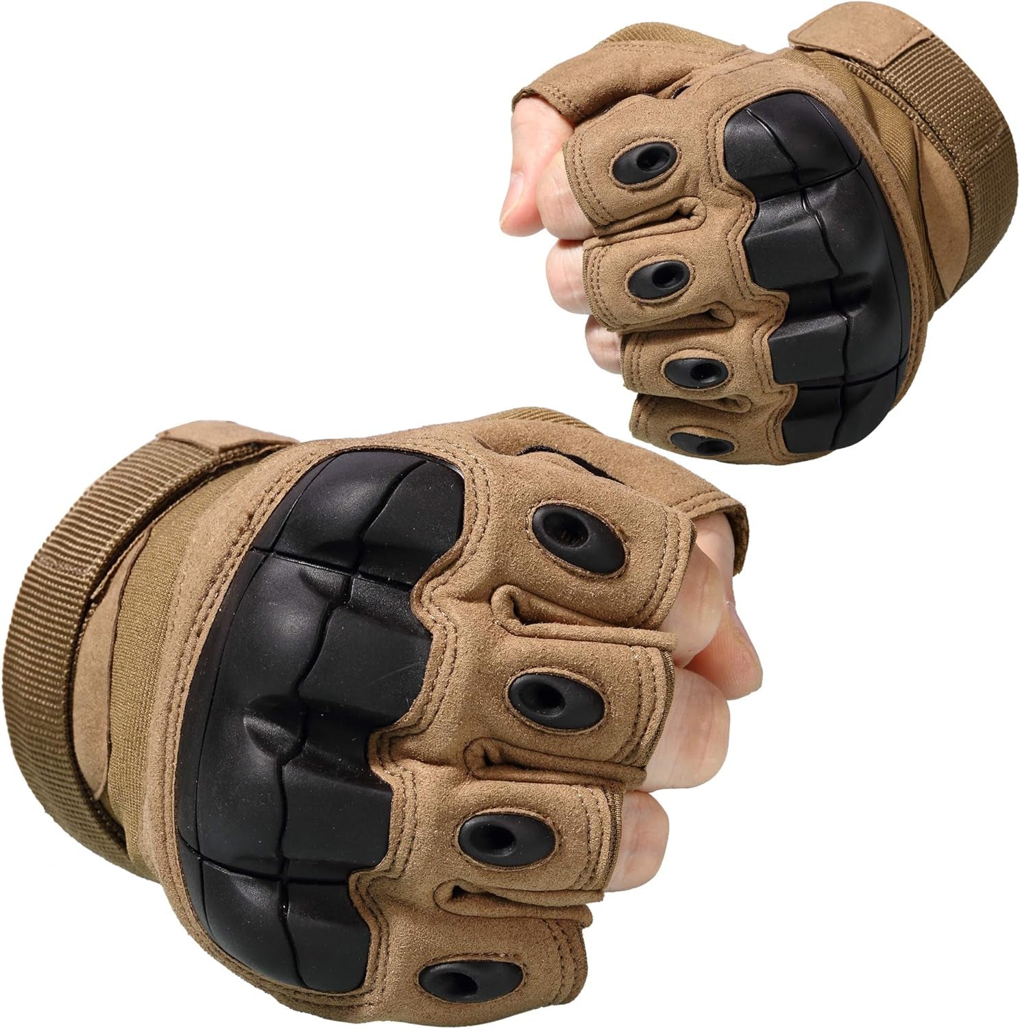 Tactical Fingerless Gloves for Motorcycling, Cycling, Climbing, Hiking, and Hunting