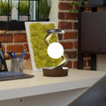 Rotating Moon Desk Lamp with Wireless Charging and Sensor Control - Elegant Table Lamp for Home Decor and Nighttime Use