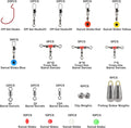 180-Piece Fishing Tackle Set with Tackle Box, Including Barrel Swivels, Offset Hooks, Swivel Slides, and Cross-Line Barrel Swivels