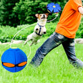 Pet Dog Toys Flying Saucer Ball Magic Deformation UFO TOYS Outdoor Sports Dog Training Equipment Children'S Sports Balls