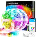 30-Foot Smart RGB LED Strip Light Kit with 24-Key Remote, App Control, Timer Scheduling, and Music Synchronization Features