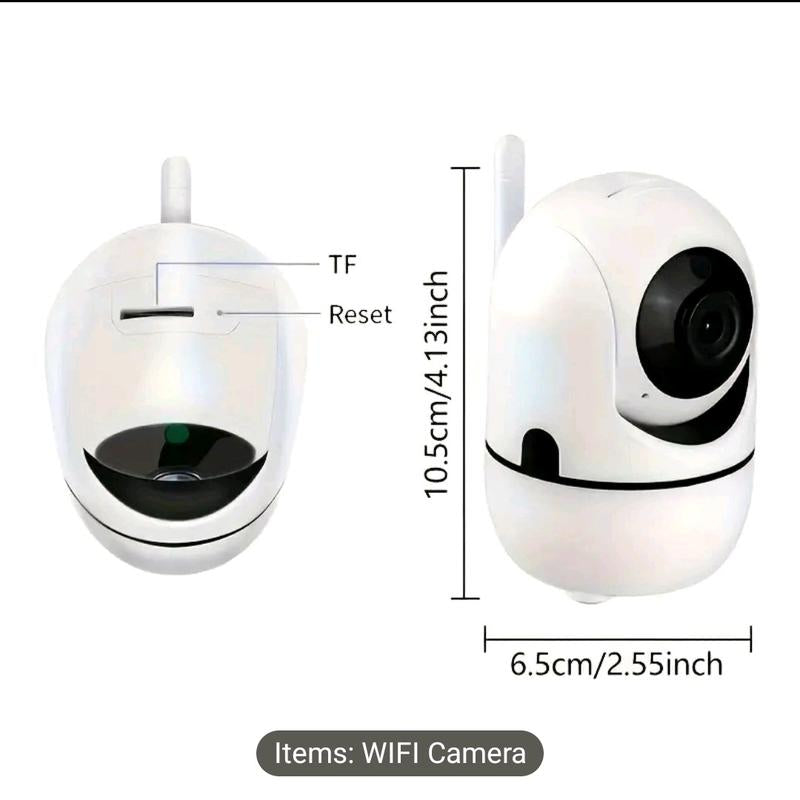 WiFi Pet Camera with 355° Pan and 110° Tilt, Two-Way Audio, and Cloud Storage for Remote Monitoring - USB Powered Security Solution