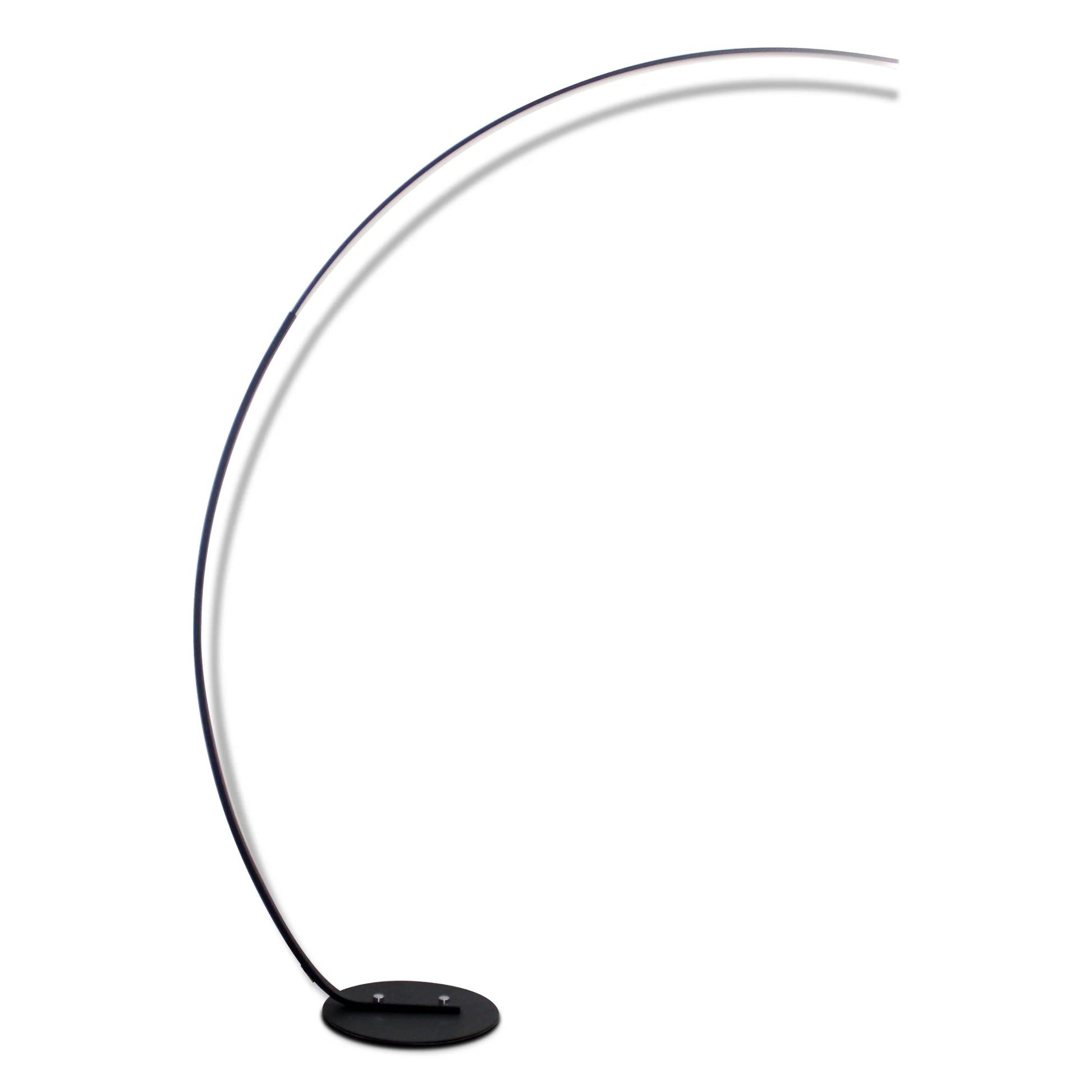 Contemporary Curved RGBW Floor Lamp - Enhanced Model