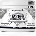 Maximum Strength Tattoo Numbing Cream with Lidocaine and Menthol - Long Lasting Pain Relief for Tattooing, Piercing, and Waxing - 2.8 Oz (80g)