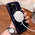 Acrylic Clear Magnetic Wireless Charging Case for iPhone Devices