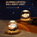 3D Crystal Ball Lamp with Galaxy and Planetary Projections - USB Night Light for a Serene Ambiance