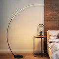 Contemporary Curved RGBW Floor Lamp - Enhanced Model