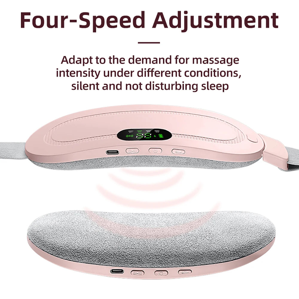 Wireless Heating Pad Electric Women Warm Pad Massager Vibrating Abdomen Belly Back Waist