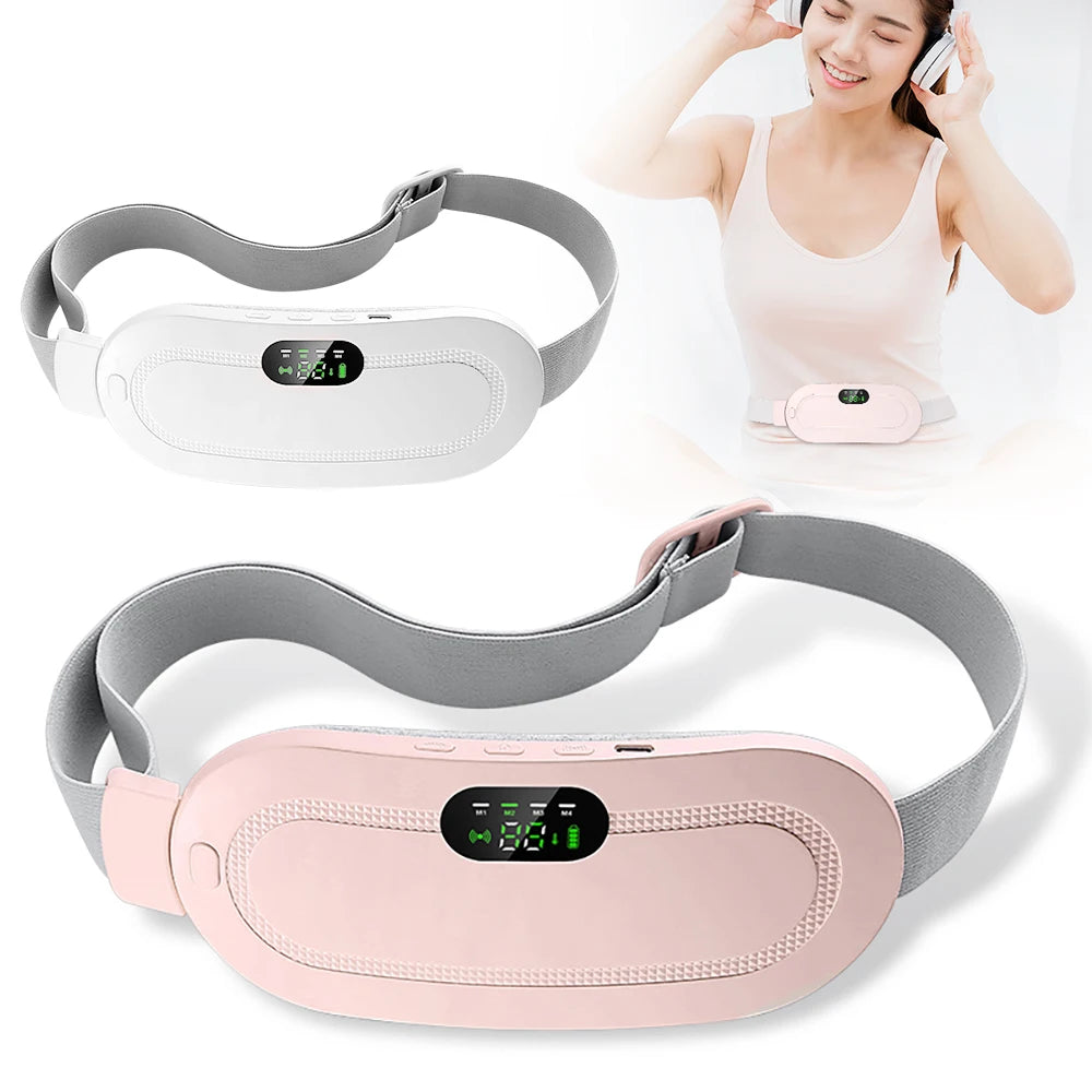 Wireless Heating Pad Electric Women Warm Pad Massager Vibrating Abdomen Belly Back Waist