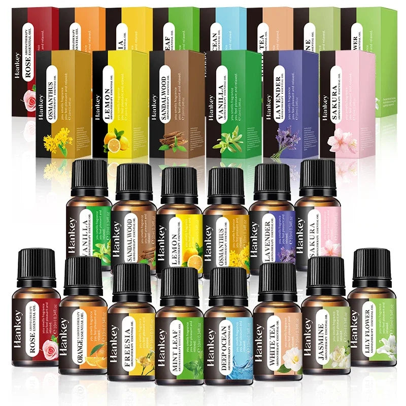 10ml Water-Soluble Aromatherapy Oil - Assorted Fragrances for Humidifiers and Flameless Diffusers, Creating a Cozy Home Atmosphere