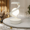 Rotating Moon Desk Lamp with Wireless Charging and Sensor Control - Elegant Table Lamp for Home Decor and Nighttime Use