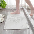 SØLVSTONE Quick-Dry Stone Bath Mat with Diamond Design