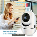 WiFi Pet Camera with 355° Pan and 110° Tilt, Two-Way Audio, and Cloud Storage for Remote Monitoring - USB Powered Security Solution