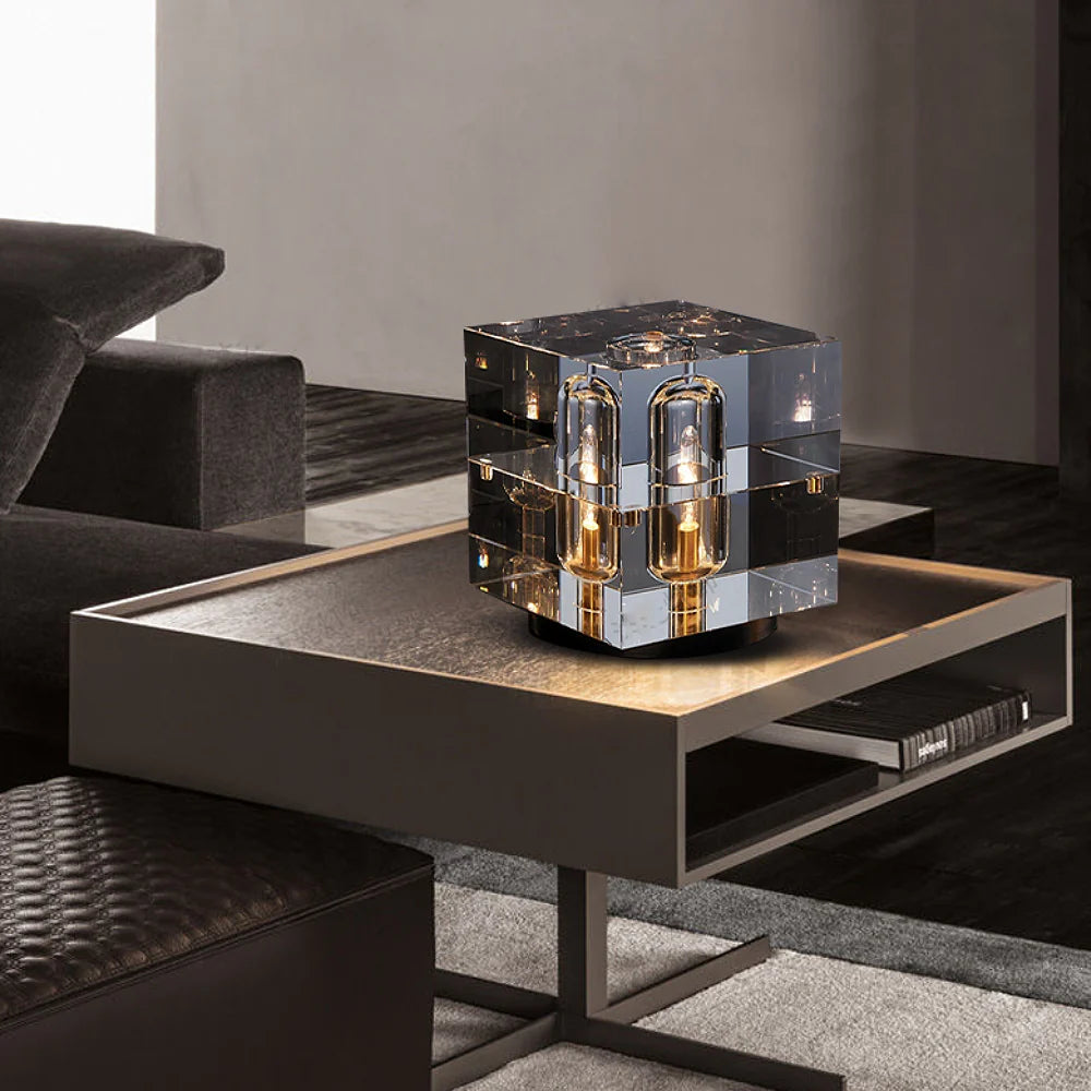 Sophisticated Crystal Bedside Table Lamp