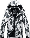 Men's Waterproof Ski Jacket - Insulated Winter Snow Coat with Hood