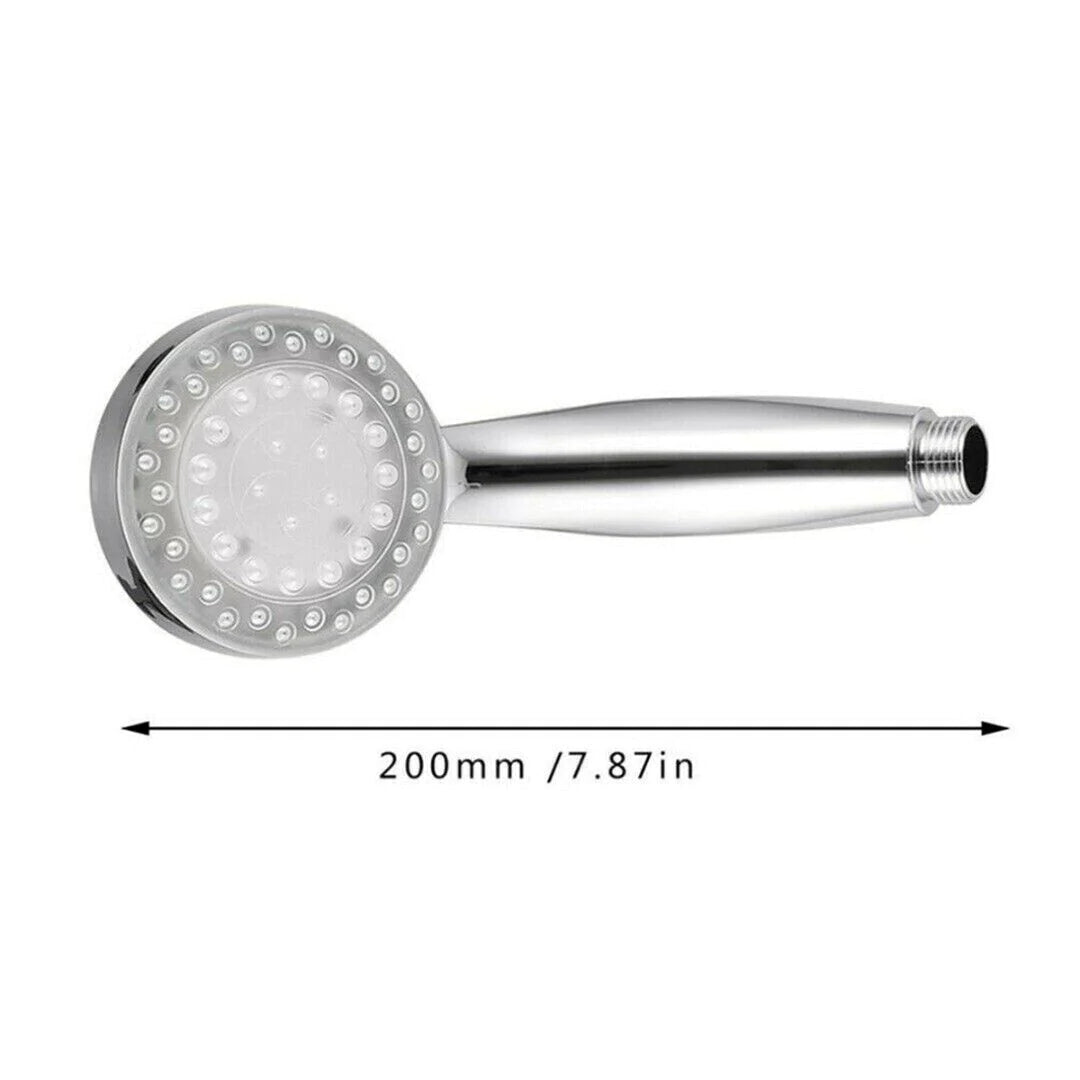 7-Color Changing LED Shower Head for Home Bathroom with Water Bath Illumination