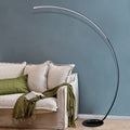 Contemporary Curved RGBW Floor Lamp - Enhanced Model