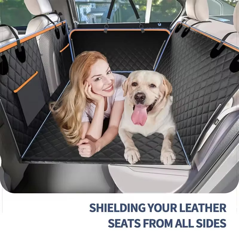 2023 Innovative Large Pet Back Seat Extender and Hammock Car Seat Cover with Durable Bottom for Travel