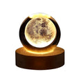 3D Crystal Ball Lamp with Galaxy and Planetary Projections - USB Night Light for a Serene Ambiance