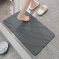 SØLVSTONE Quick-Dry Wave Pattern Stone Bath Mat