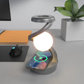 Rotating Moon Desk Lamp with Wireless Charging and Sensor Control - Elegant Table Lamp for Home Decor and Nighttime Use