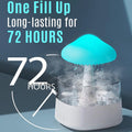 7-Color Cloud Humidifier and Essential Oil Diffuser for Bedroom Relaxation and Aromatherapy in White Finish