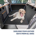 2023 Innovative Large Pet Back Seat Extender and Hammock Car Seat Cover with Durable Bottom for Travel