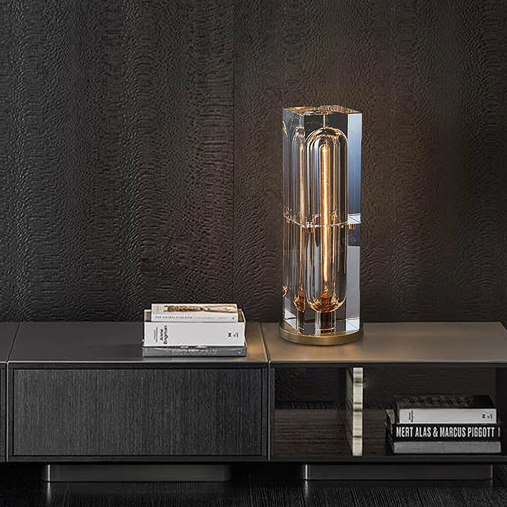 Sophisticated Crystal Bedside Table Lamp