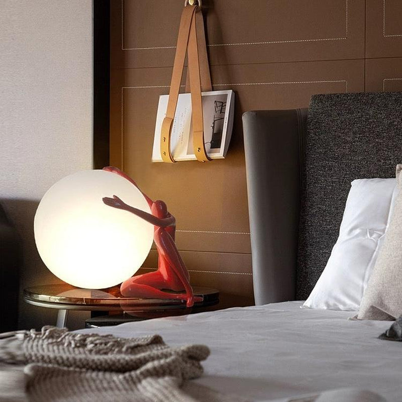 Contemporary Orb Sculpture Lamp for Elegant Home Decor