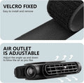 Car Seat Fan, Car Fan Seat Cooling Fan with 3 Speed ??Rotating Fan to Cool Your Back, Suitable for Car RV Suvs Trucks and Kids, Blows Out Cool Air (Black)